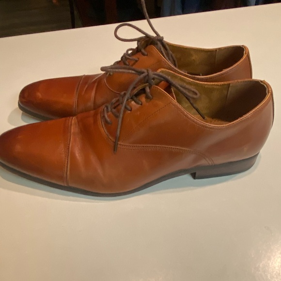 FLORSHEIM Corbetta Cognac Cap Toe Oxfords Leather Mens Sz 12 D - Picture 5 of 16